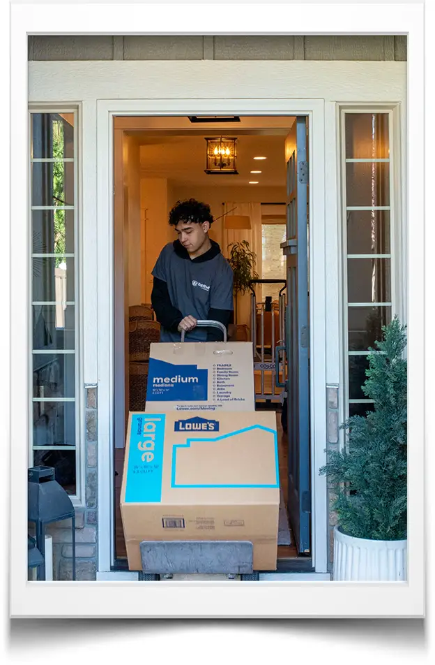 Professional packing services - Top Shelf crew wrapping and boxing kitchen items with care in Boise Idaho home