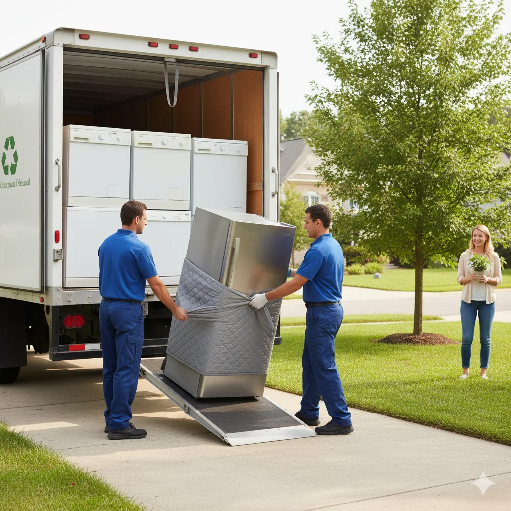 Choose our service for environmentally responsible refrigerator disposal. We ensure appliances are recycled appropriately, reducing landfill impact and promoting sustainability. Make a positive environmental choice with ease.